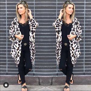 Animal Print Kimono